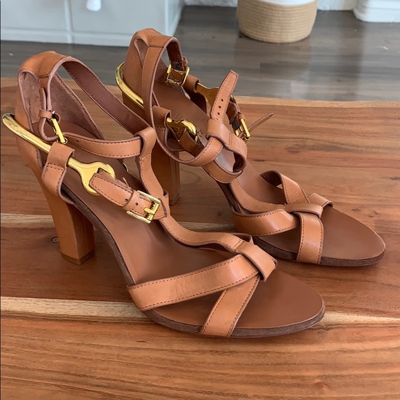 COPY - Brand new Ralph Lauren tan heels size 11B - Picture 1 of 6